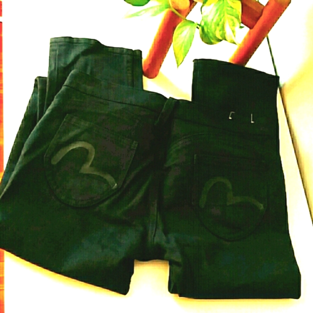 Evisu Genes rare vintage designer jeans black